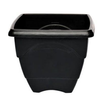 Kit 10 Vasos Quadrados 5,5 Litros Preto - Resistente e Funcional