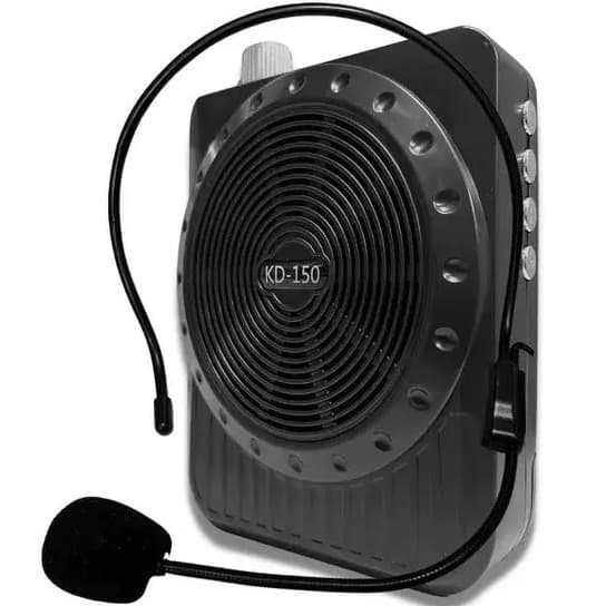 Aparelho Amplificador Voz Megafone Professor Aula Palestra