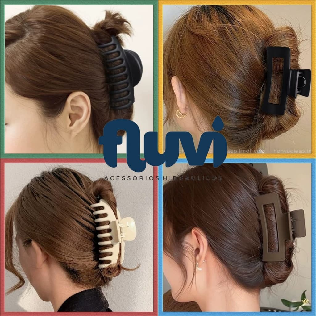 [ KIT 2 ] Prendedor Piranha Grande Presilha De Cableo Do Feminino [ 11CM Quilha + 8,5CM Quadrado ]