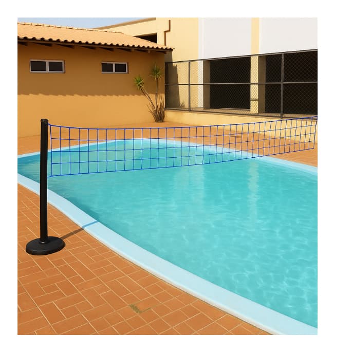 REDE DE BIRIBOL VÔLEI DE PISCINA 3 METROS MAIS NYLON EXTRA(SUPORTE NÃO INCLUSO)