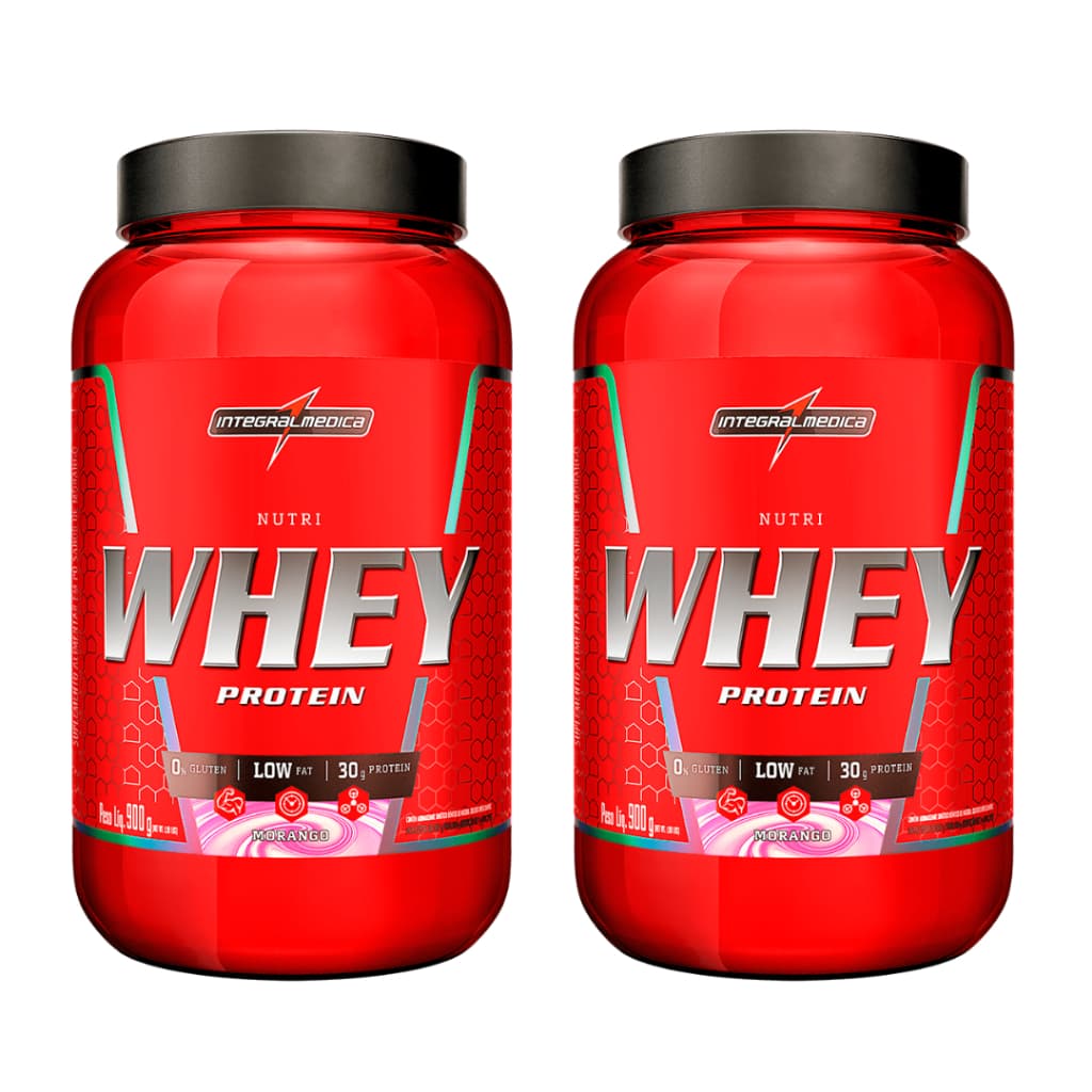 Kit 2x Nutri Whey Pote 900g - Integralmédica