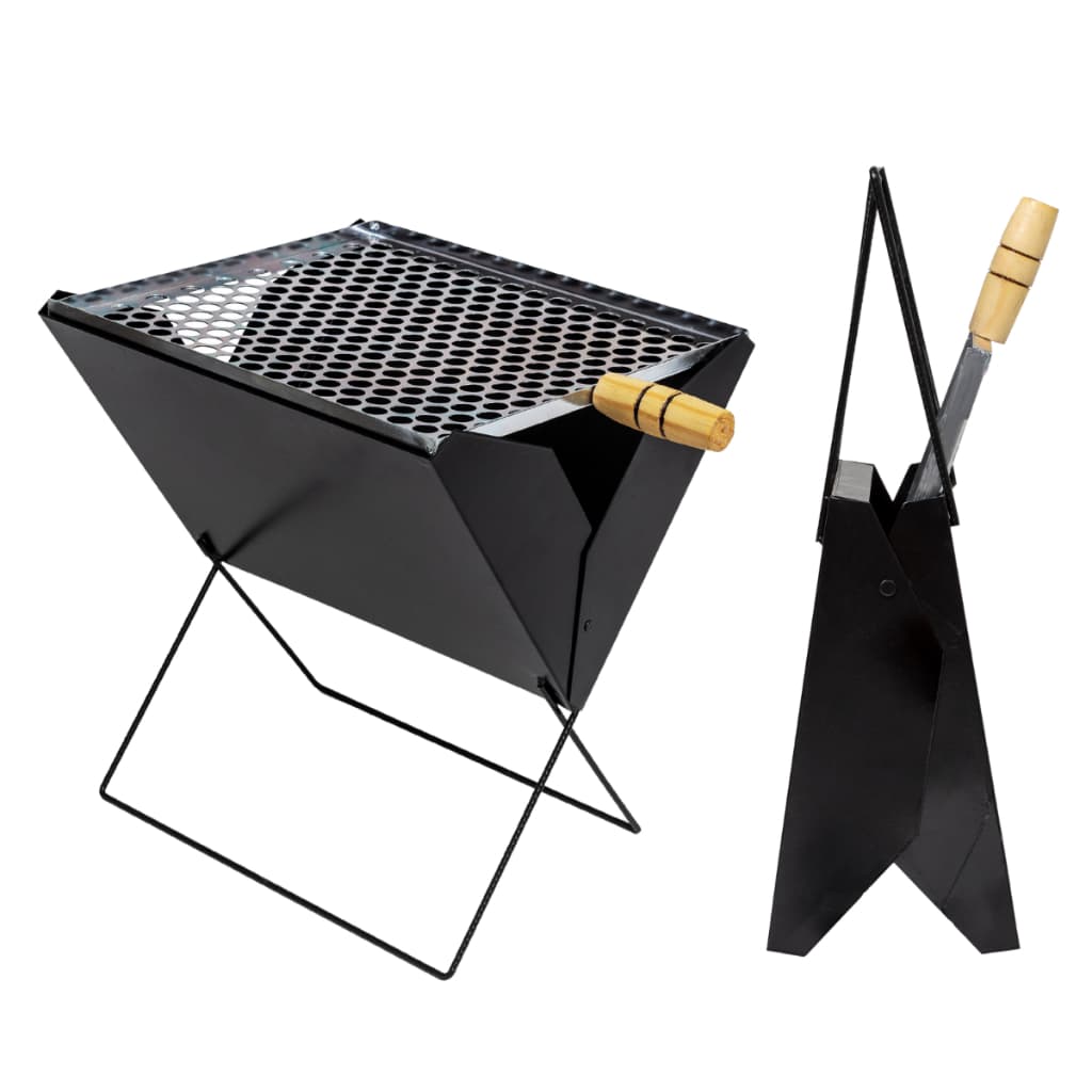 Mini Churrasqueira Maleta Pratica Carvão Dobrável