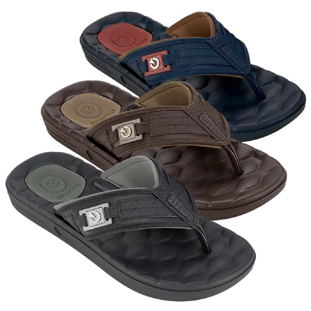 Chinelo Cartago Egeu Alabama Dedo Masculino Palmilha Super Confortável Chinela Massageadora Original