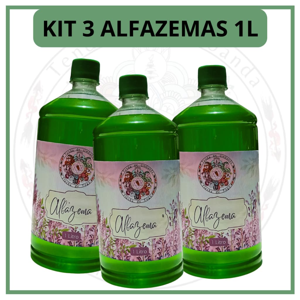 Kit 3 Unidades Alfazema  1 Litro