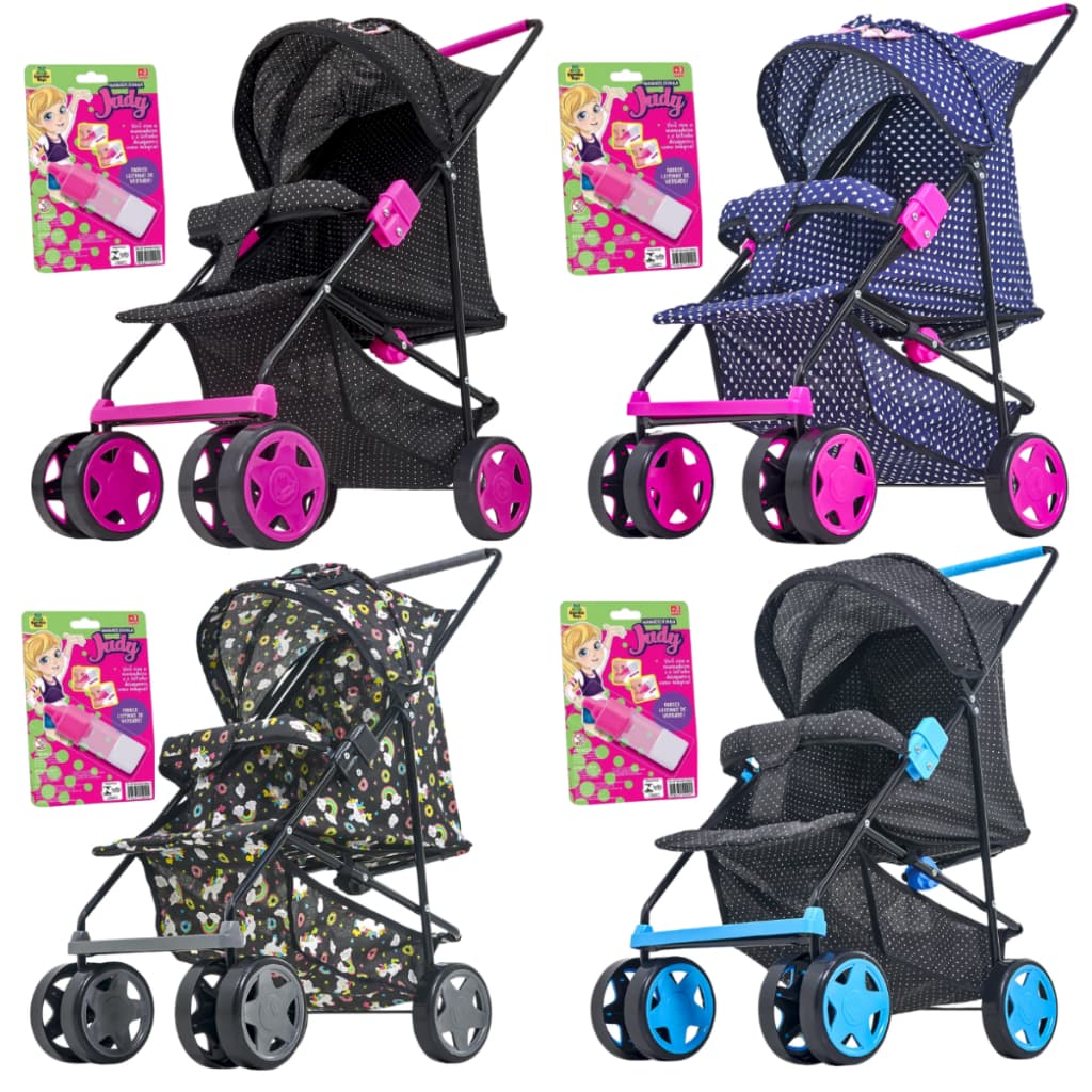 Carrinho De Boneca Bebê Reborn Milano Luxo - Brinquedos Para Menina - Bonecas infantil Menina