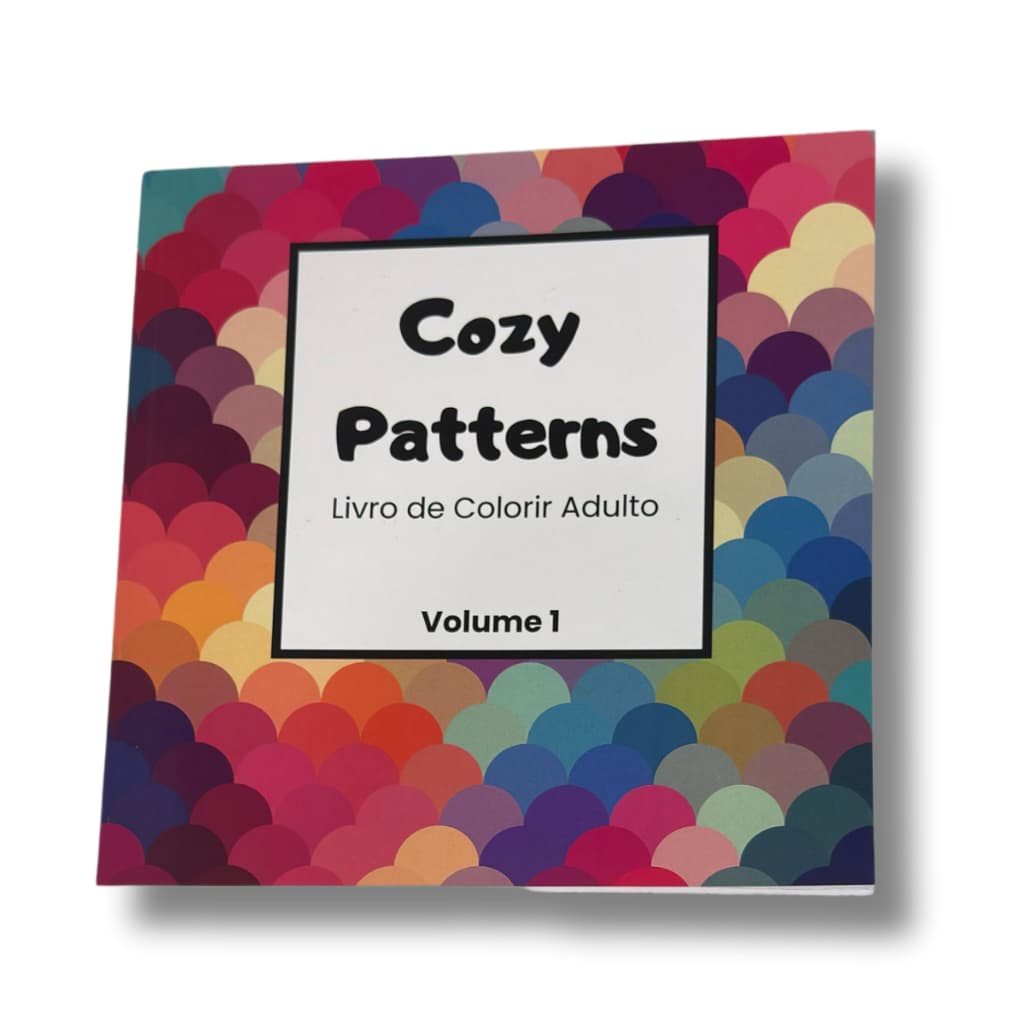 Livro de Colorir Cozy Patterns - Coloring Book Comfy para Adultos 33 desenhos
