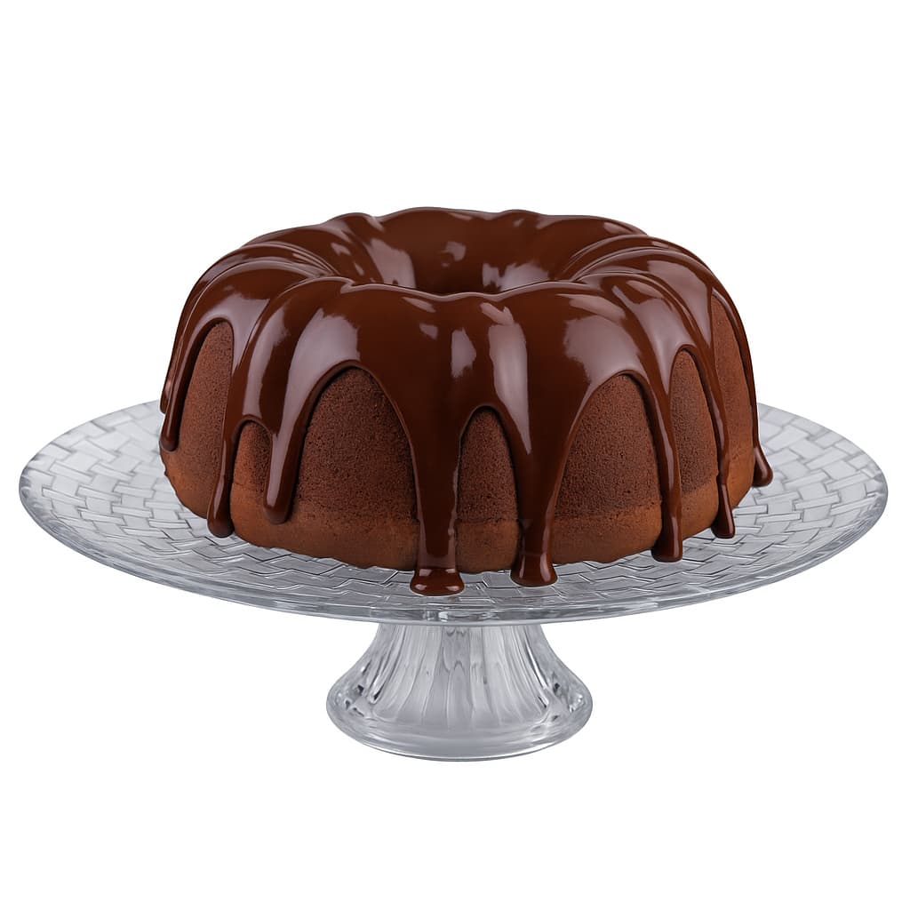 Prato Para Bolo Com Pé Boleira De Vidro Bari Ruvolo