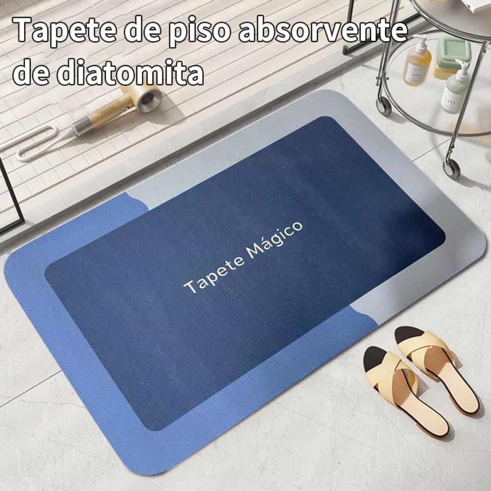 Tapete para Banheiro de Secagem Rápida e Super Absorvente Ideal para Chuveiro Cozinha e Varanda
