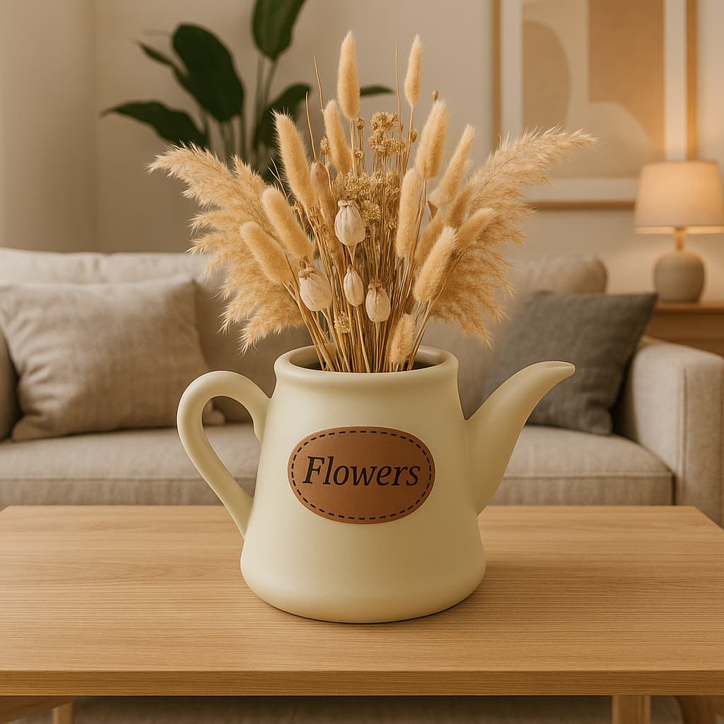 Vaso Decorativo Em Formato De Bule Decoração De Casa E Sala