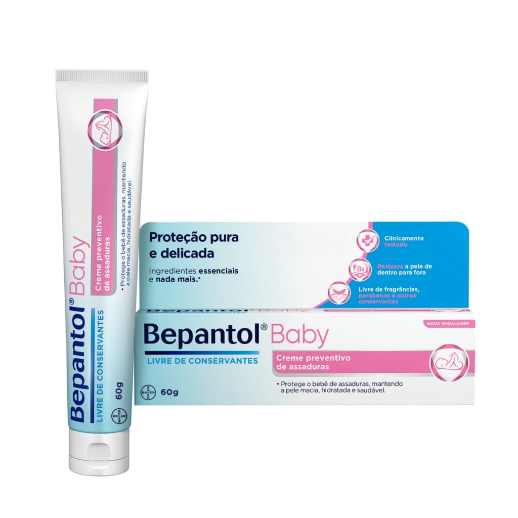 Creme Pomada de Assadura Proteção Delicada 60gr - Bepantol