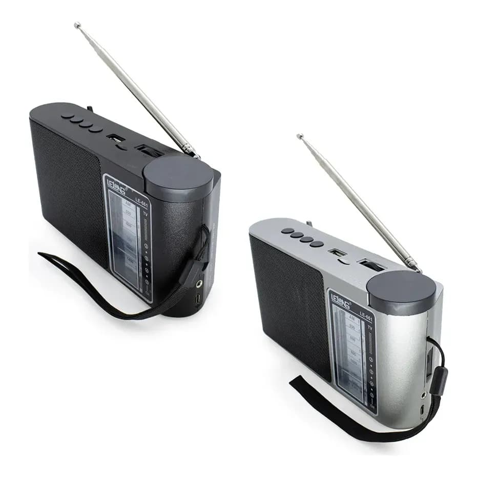 Radio Portátil Analógico Retro Am/fm/sw /usb/sd Recarregável rádio