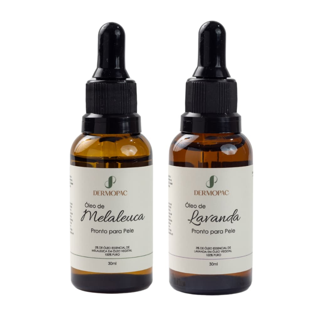 Kit Óleos Prontos Para Pele Melaleuca e Lavanda Dermopac 30ml