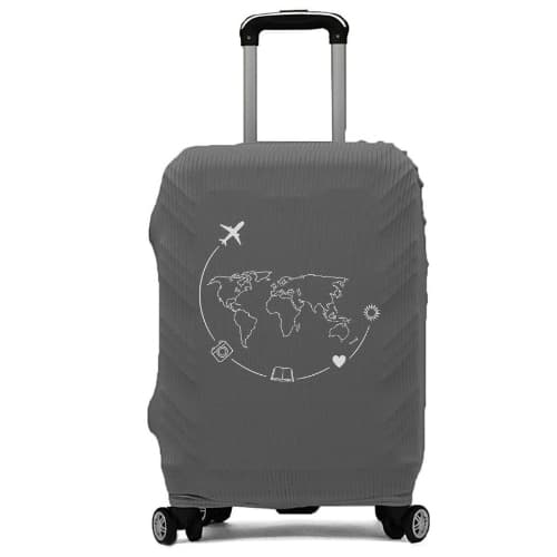 Capa para mala de viagem estampada Luxo Capa de Mala 10kg a 23kg Tecido canelado premium bagagem promoção