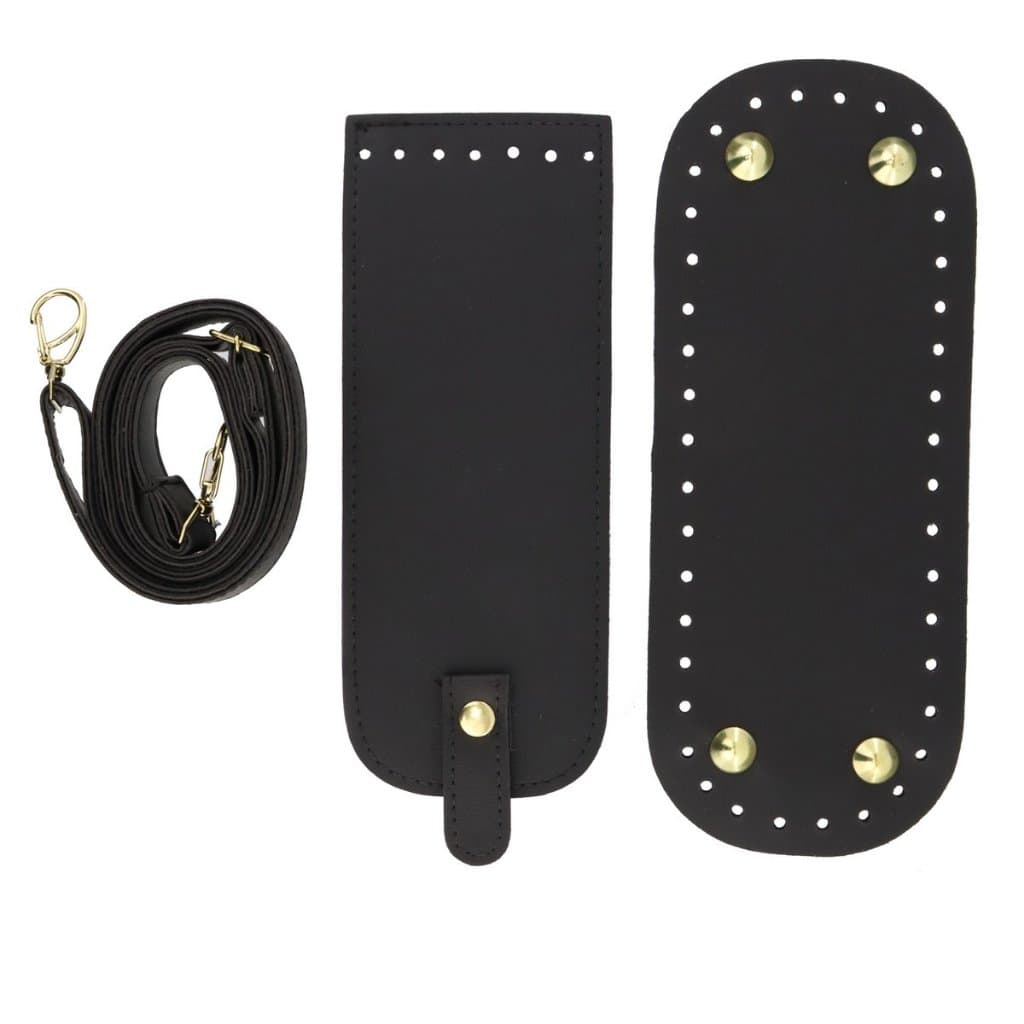 Kit Fundo Pezinho 25x10 + Alça + Aba ideal para bolsas em crochê