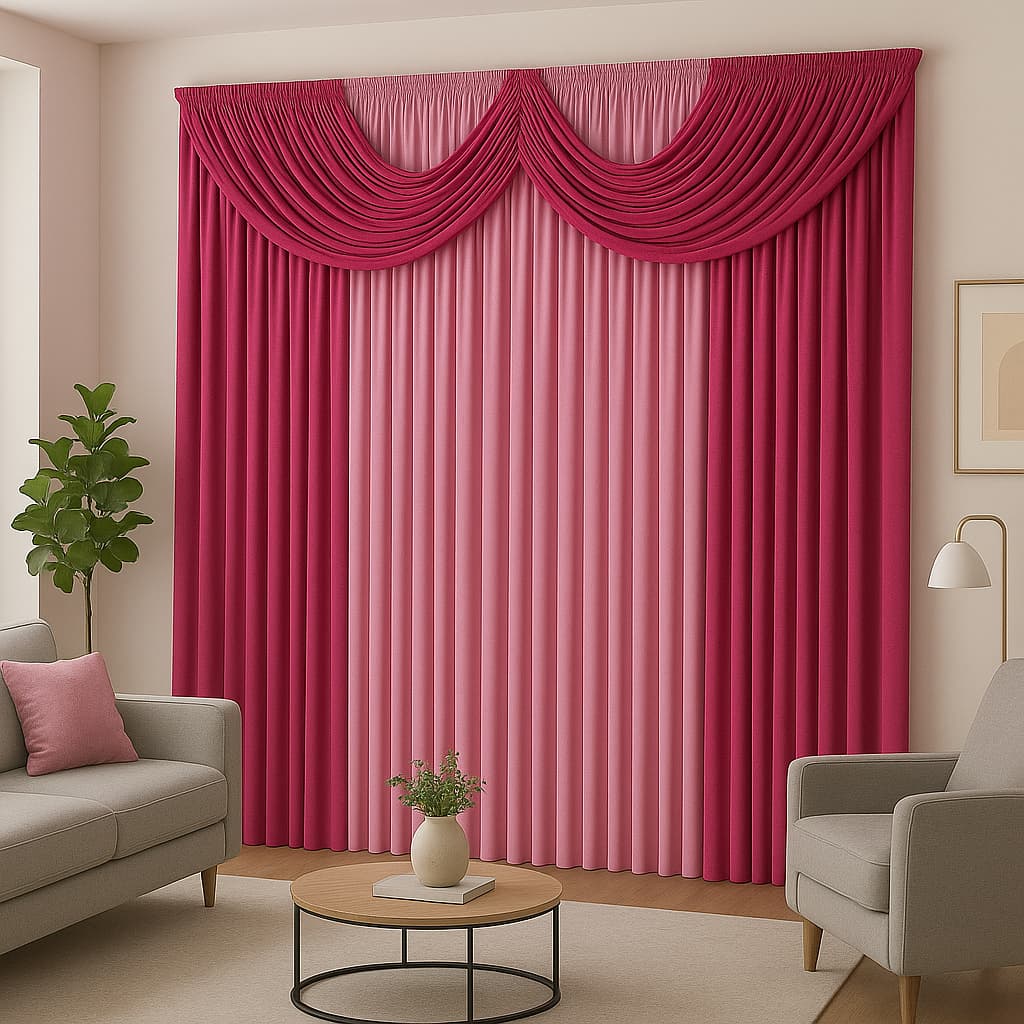 Cortina De Janela Paris 2,00m x 1,70m Para Sala Ou Quarto Varão Simples