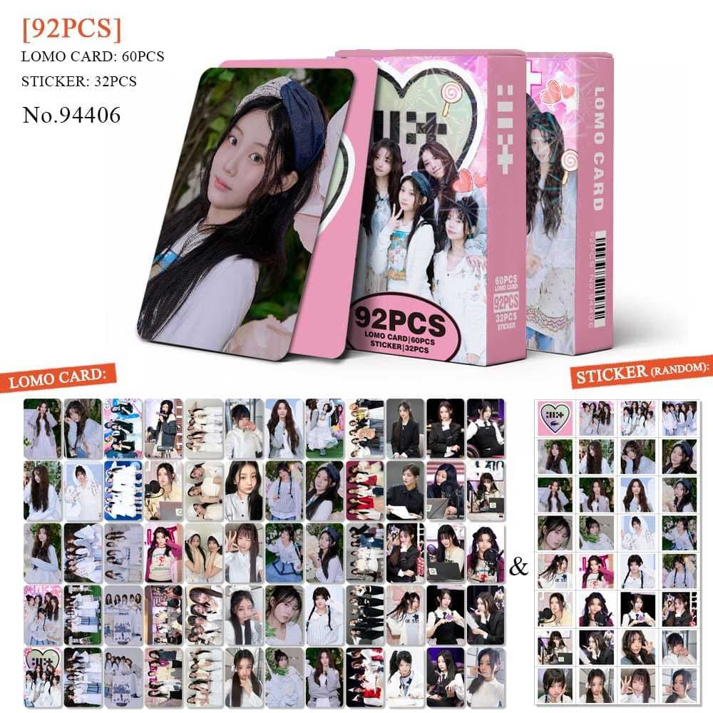 K-POP 60pcs/box com 32pcs adesivo ILLIT Photocard Pronto Para Ser Cartão LOMO Postal De Coleção