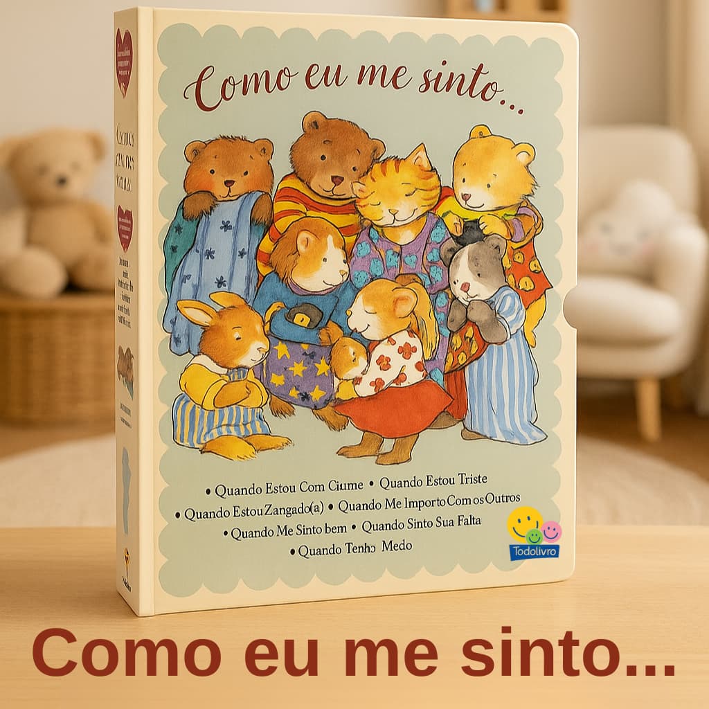 Coleção 7 Livros Como eu me sinto.. Inteligência e Habilidades Emocional Infantil Todo Livro