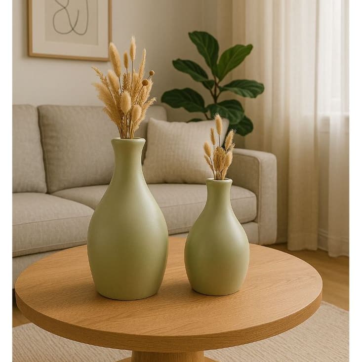 Dupla De Vaso Decorativo Em Ceramica Para Arranjos Casa Sala