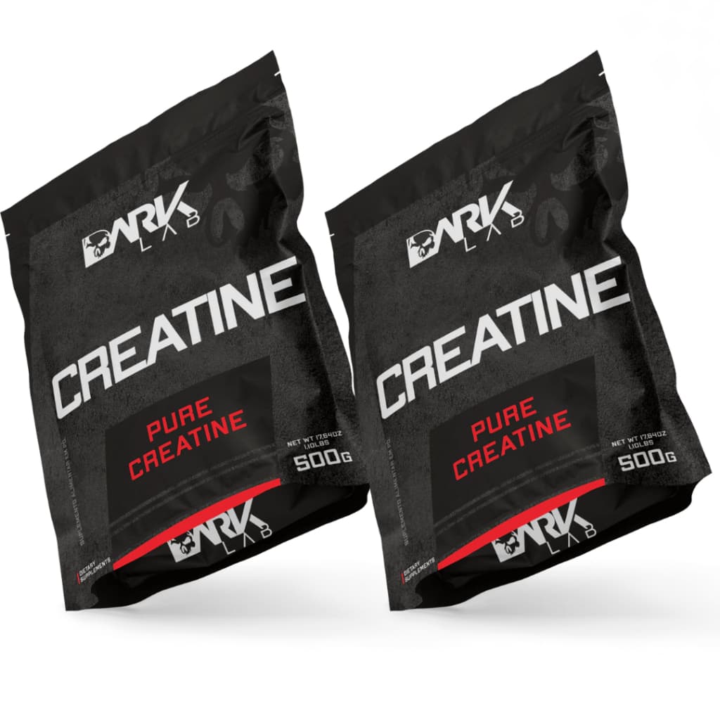 Kit 2x Creatina Monohidratada Pura Refil 500g Dark Lab -  Creatina 100% Pura