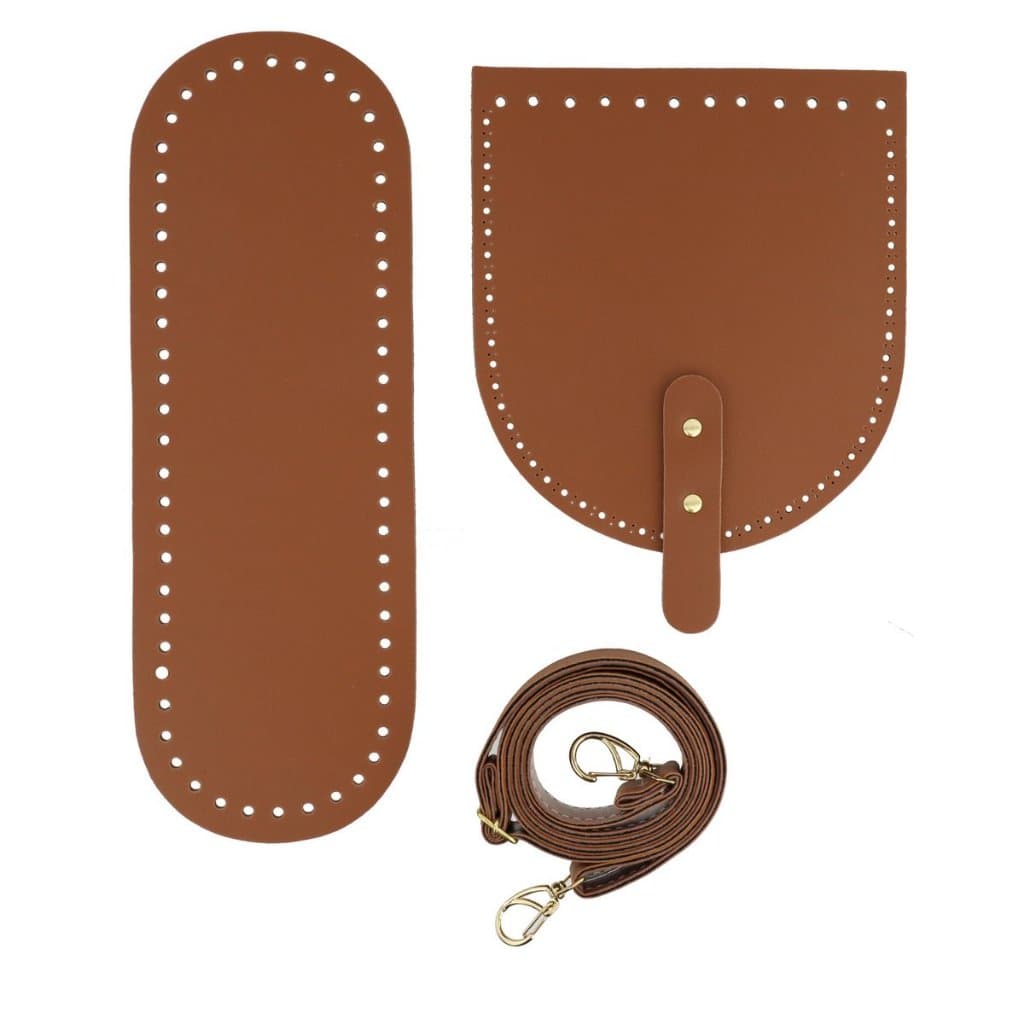 Kit Fundo + Alça + Aba Pino Ideal para bolsas em crochê, e trico