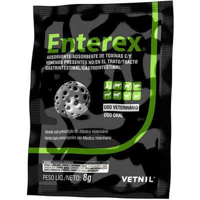 Enterex Sachês 8g Carvão Ativado 1 Sache - Vetnil