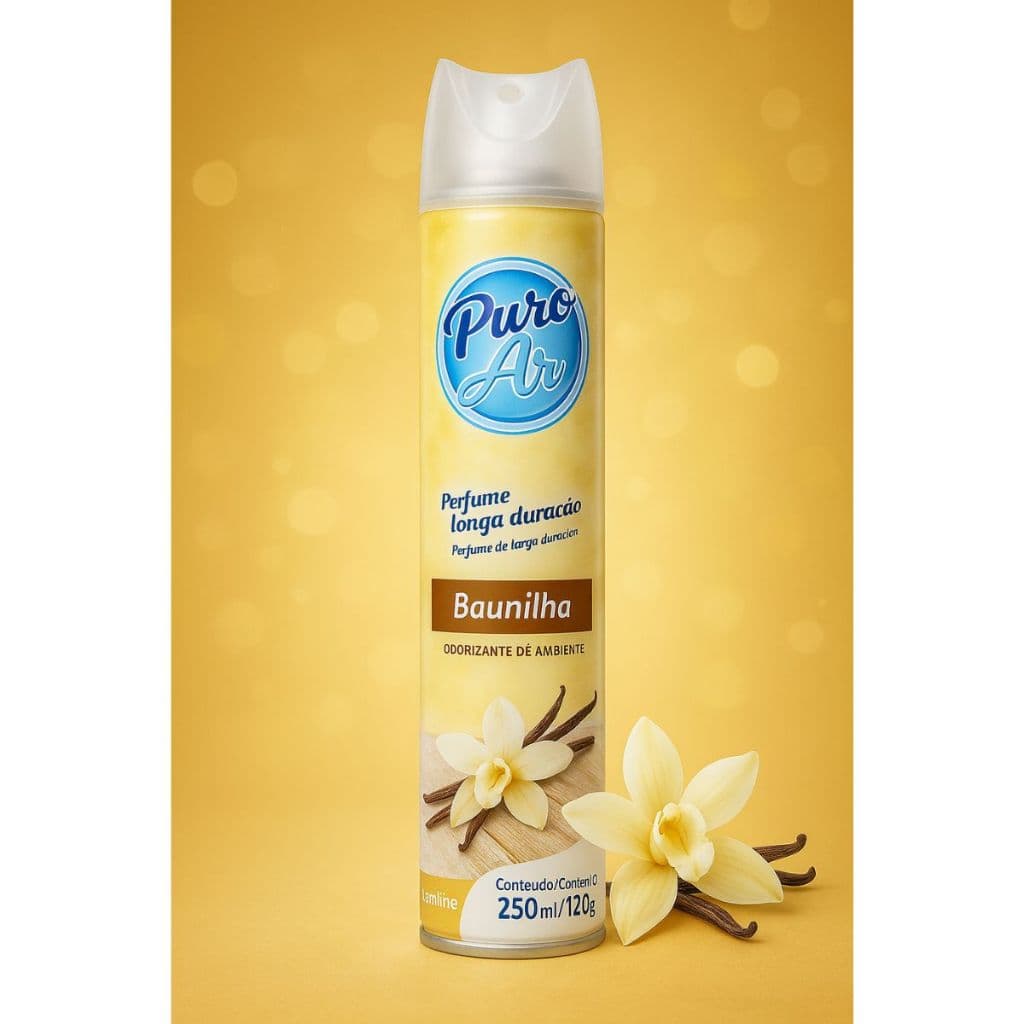 Aromatizador de Ambientes Puro Ar Baunilha Neutraliza Maus Odores Incrivel Aroma de Vanilla