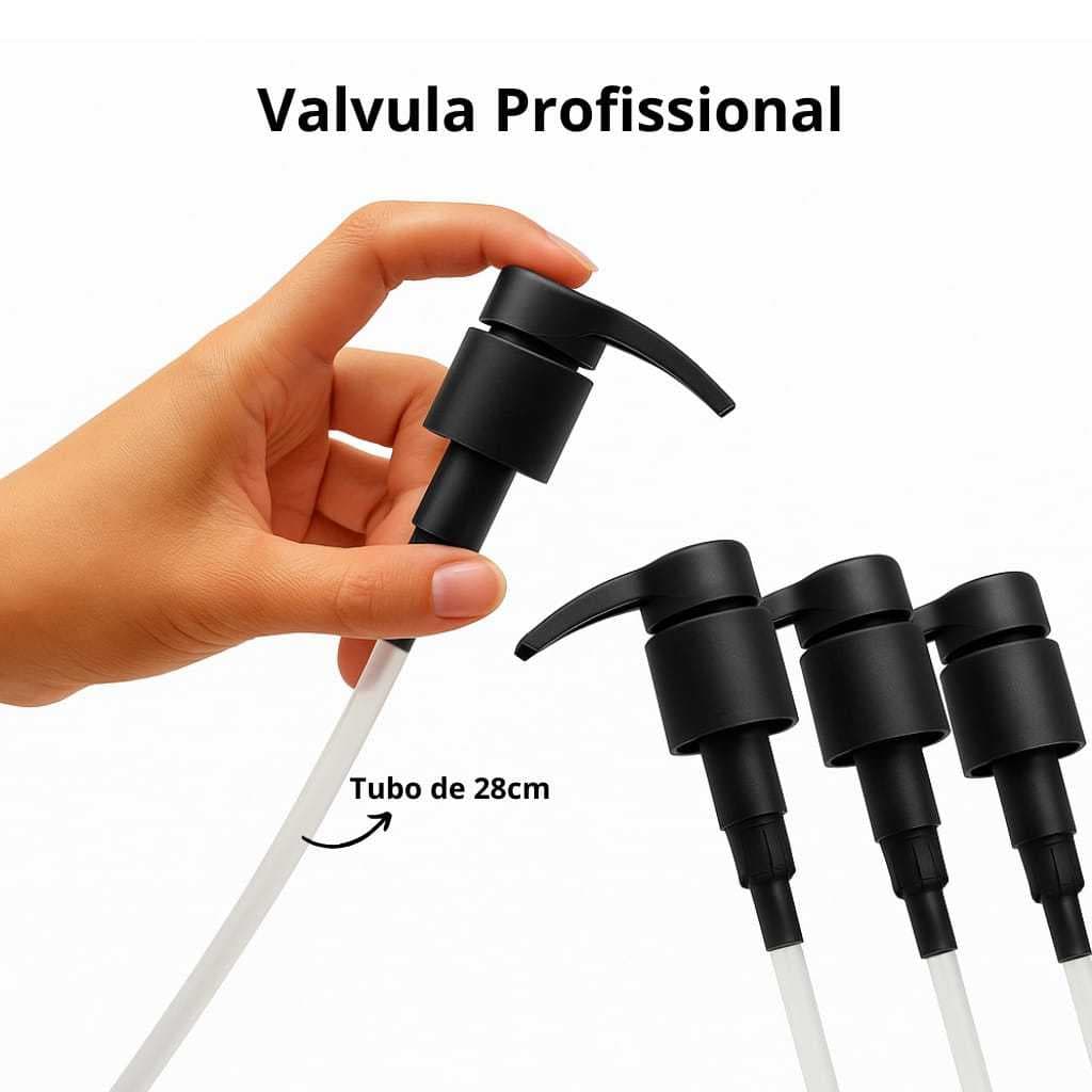 4 Válvulas Pump Profissional para Shampoo Condicionador Cosméticos  28/410
