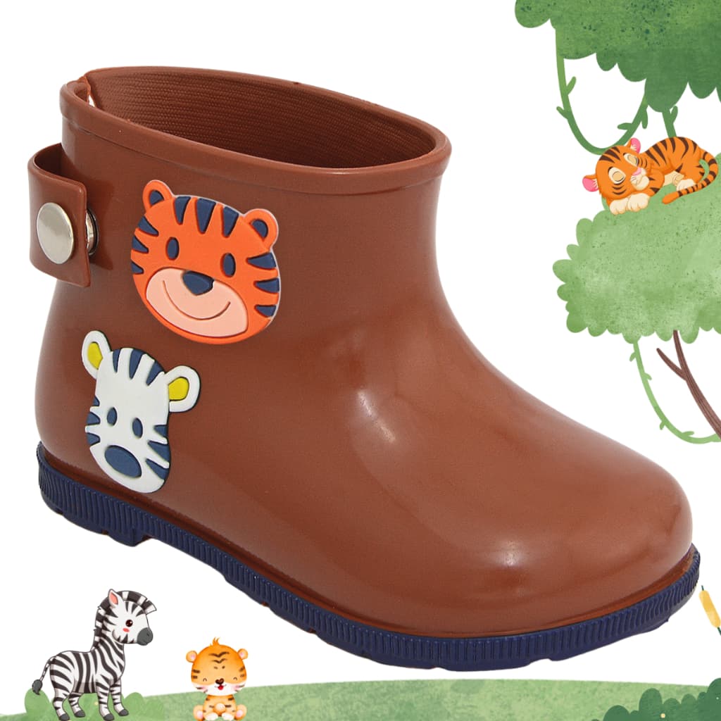 Bota galocha infantil menino masculina safari lançamento Impermeável