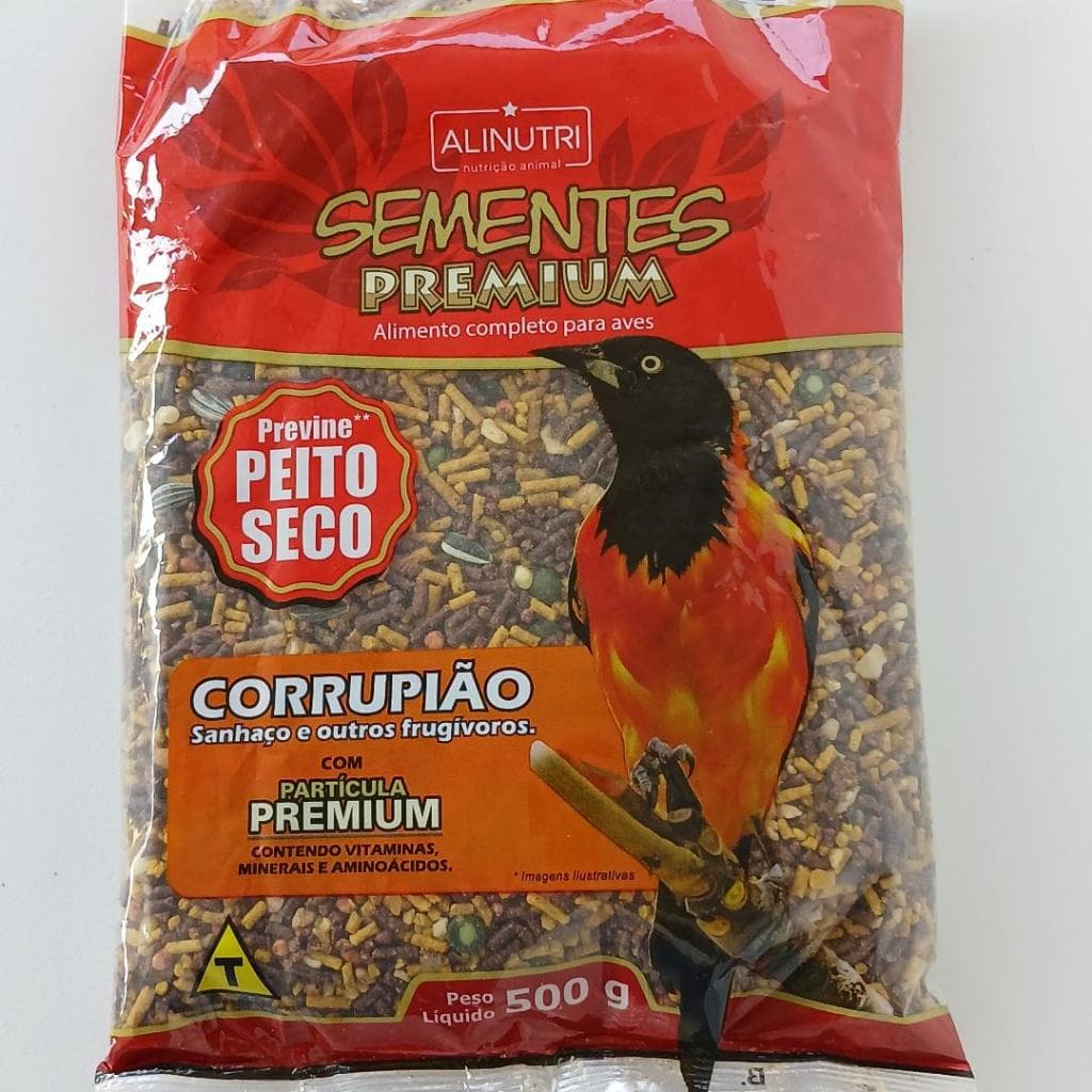 Mistura Para Corrupião,(Ração Para Frugívoros.) Com Particula Premium 500gr