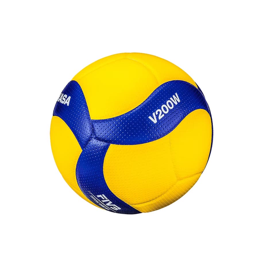 Bola De Vôlei Mikasa V200w Oficial Cor Amarelo/Azul