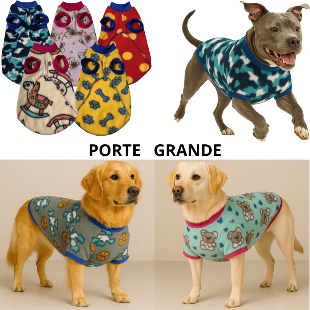 Roupa para Cachorro de Porte Grande Cães Cão Roupinha de Inverno Frio Golden Husky Pastor Alemão