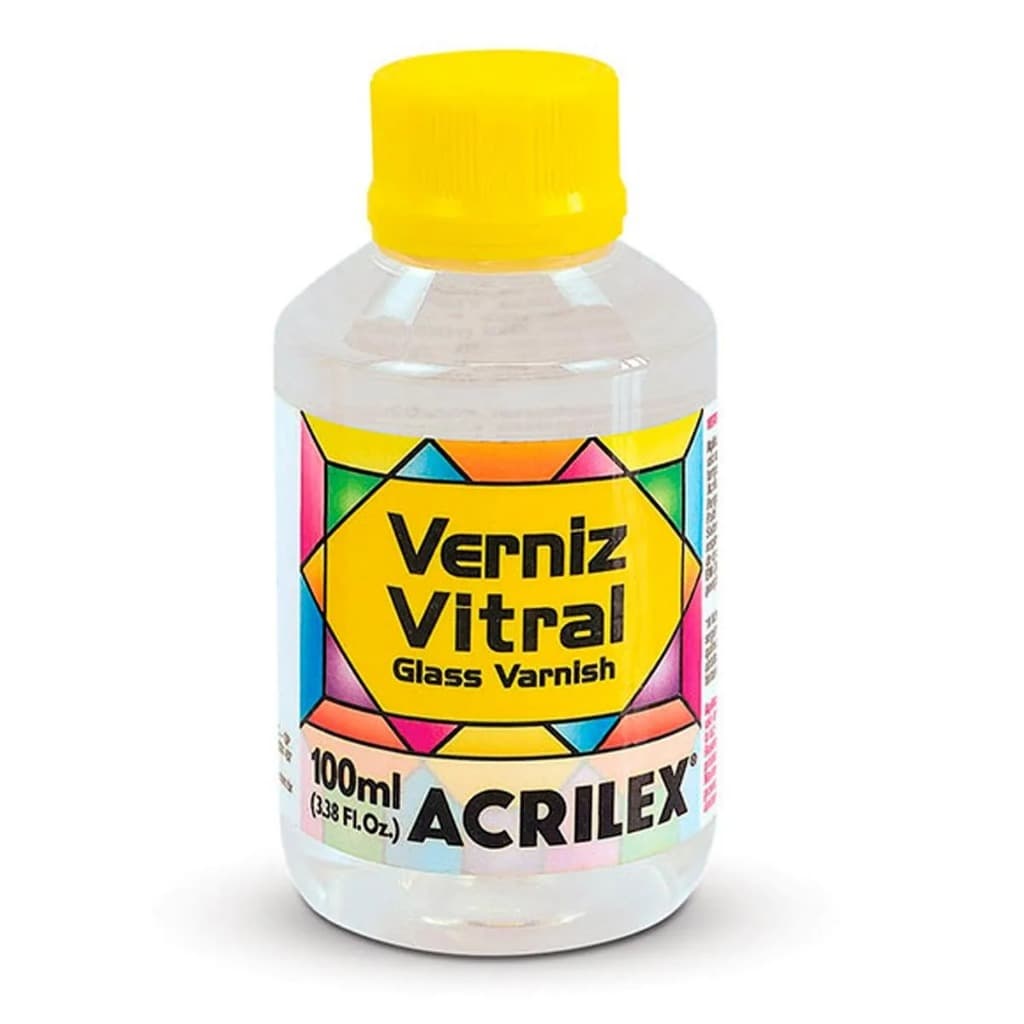 Verniz Vitral Incolor Acrilex 100ml Transparente Brilhante Original