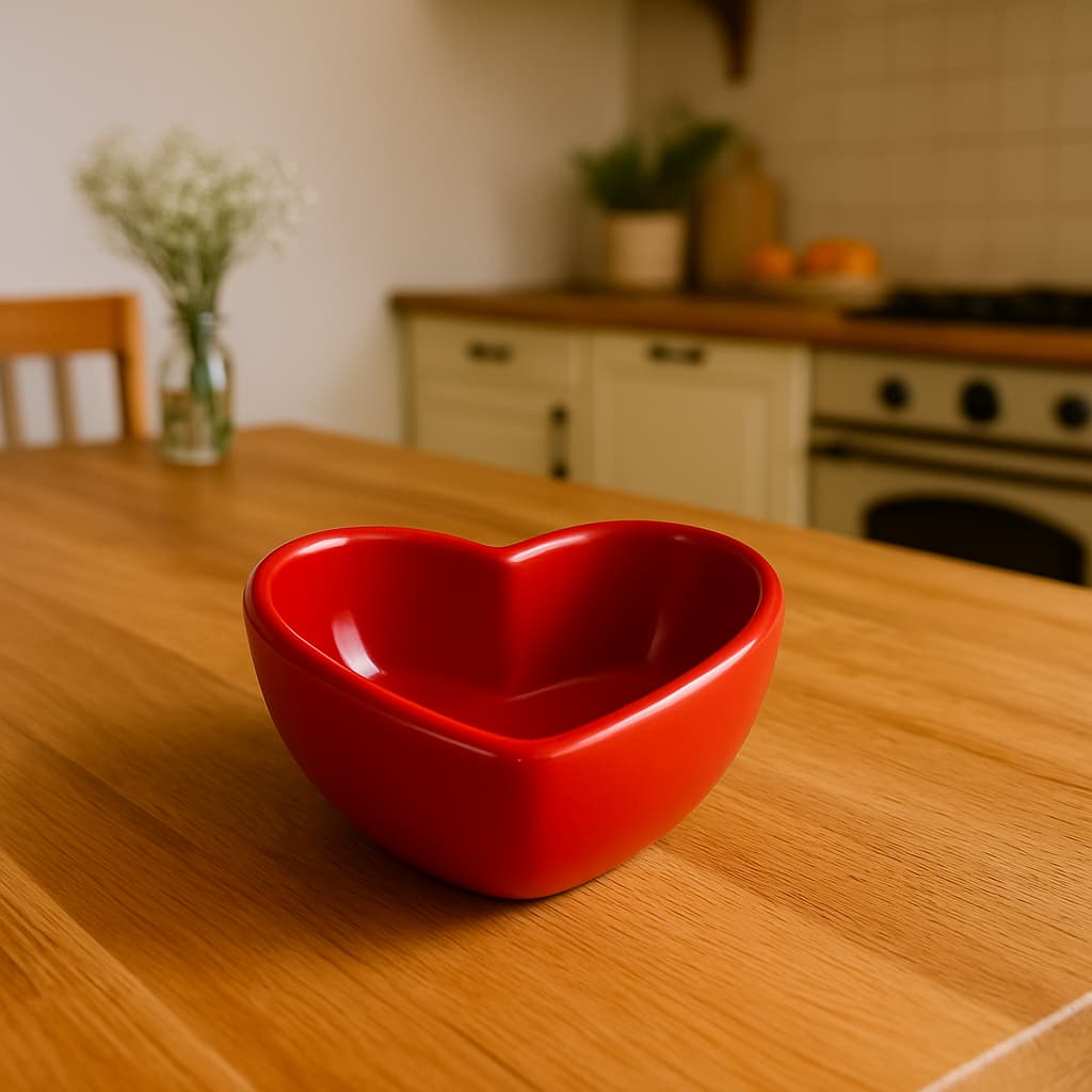 Mini Bowl Coração Finger Food Cerâmica Louça Decoração Mesa Posta Gourmet Restaurante Buffet Molhos