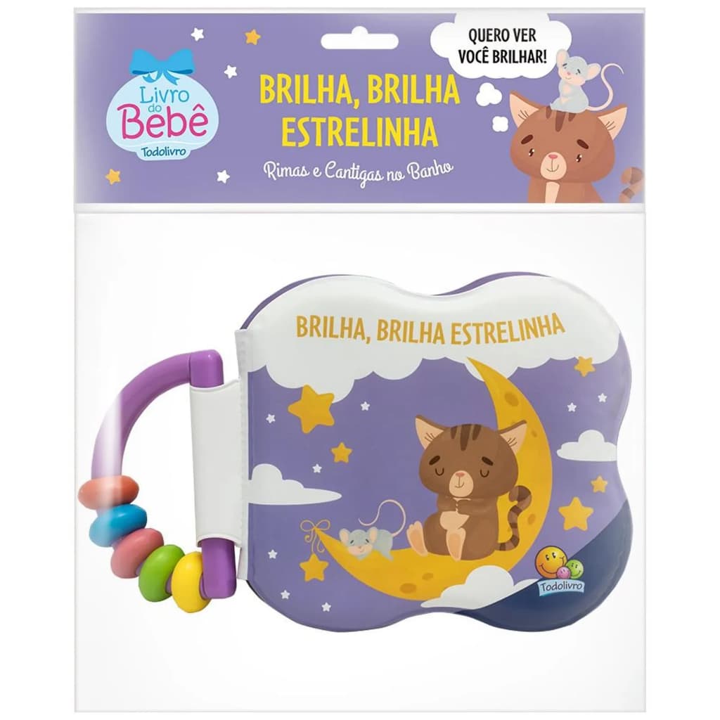 Livro de banho - Rimas e cantigas no banho - Brilha estrelinha