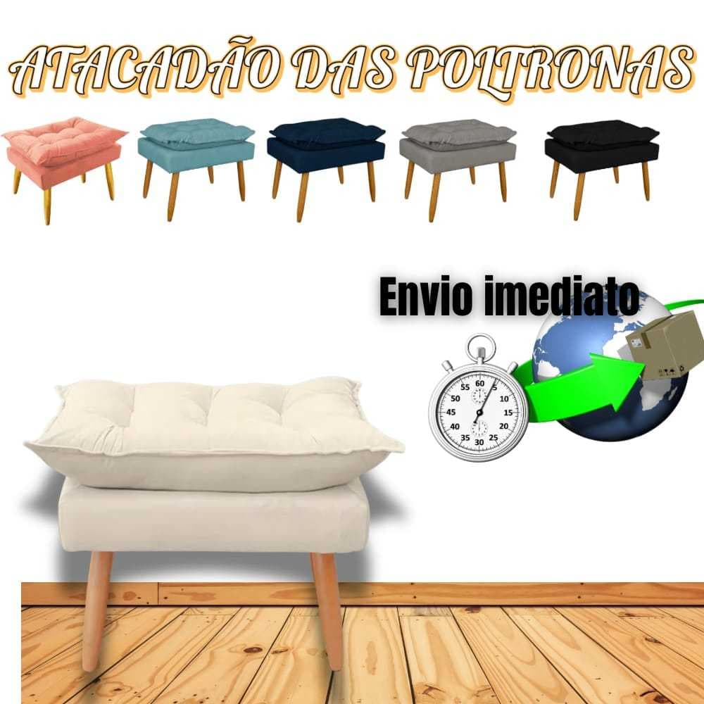 PUFF OPALAK ALMOFADADO ATACADAO DAS POLTRONA.