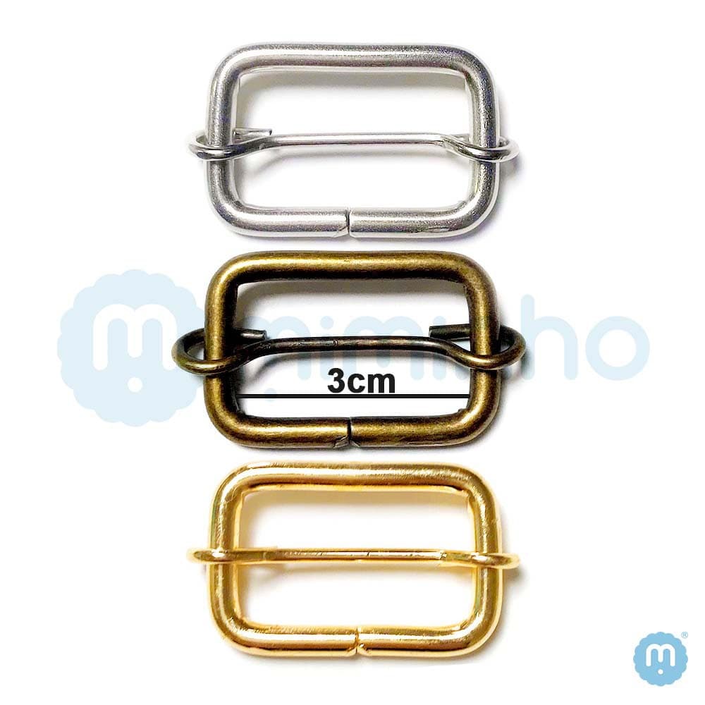 Regulador Bolsa 3cm - Grosso - Metal - PACOTES COM 5 e 10 PÇS - Niquelado, Ouro Velho e Ouro Cataforético