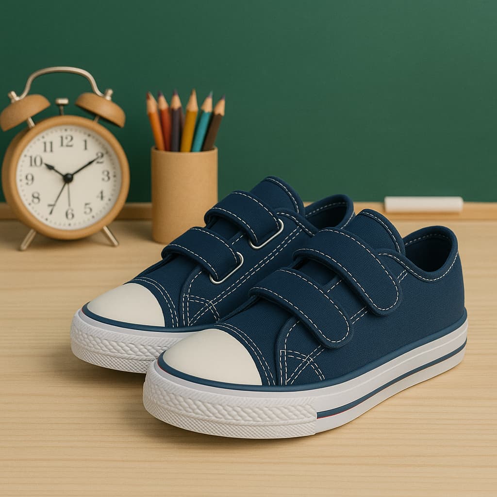 Tênis escolar seguro Infantil N°18 ao 36 Carrapicho Velcro confort criança menino menina