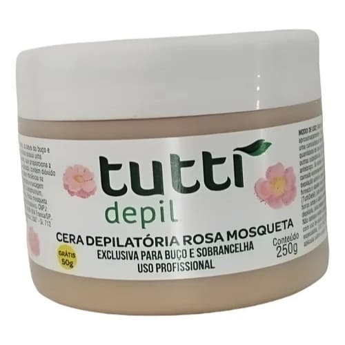 Cera Rosa Mosqueta Buço/sobrancelha Tutti 250g + 50g Gratis
