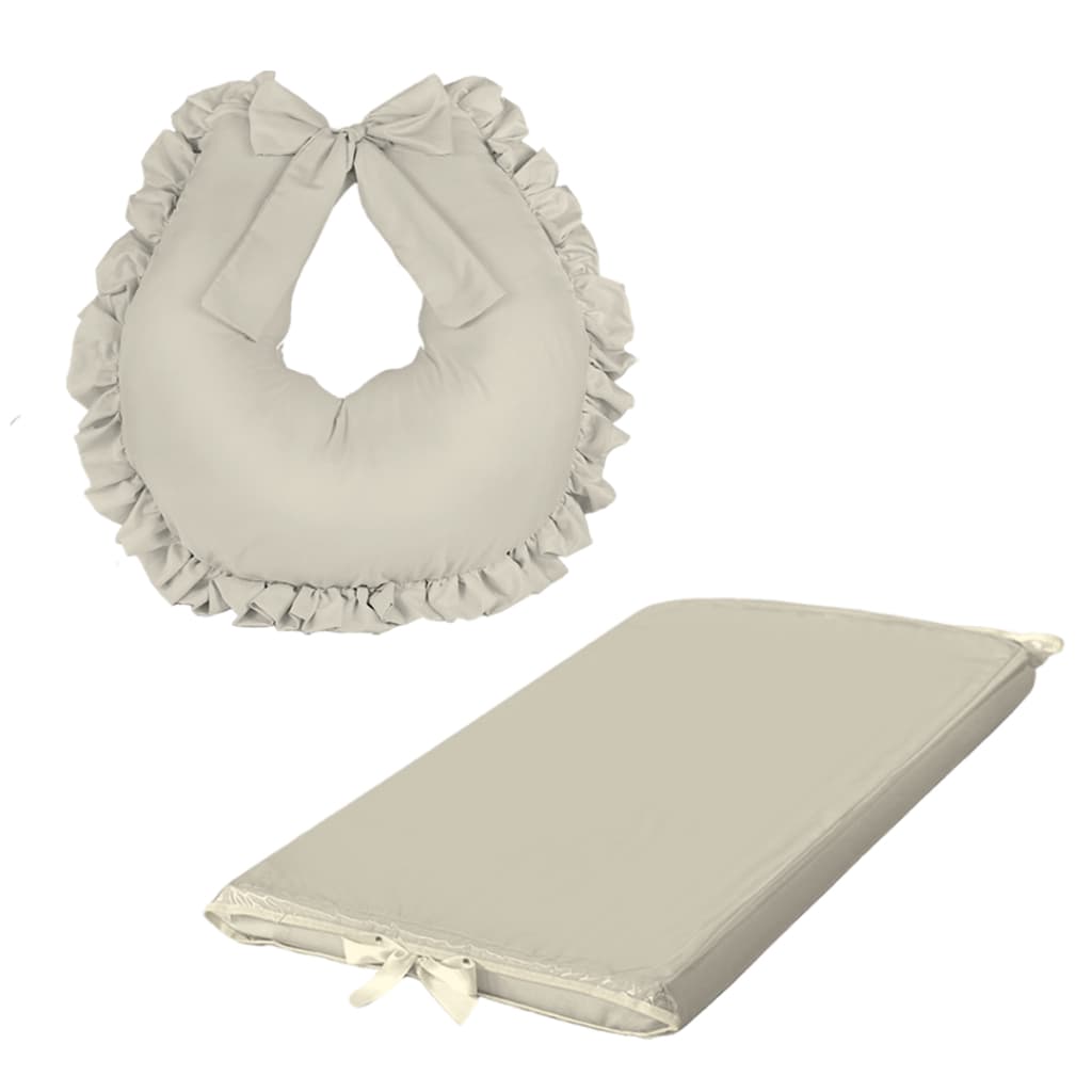 Kit 3 Peças - Almofada de Amamentação e Trocador de Cômoda para Bebê