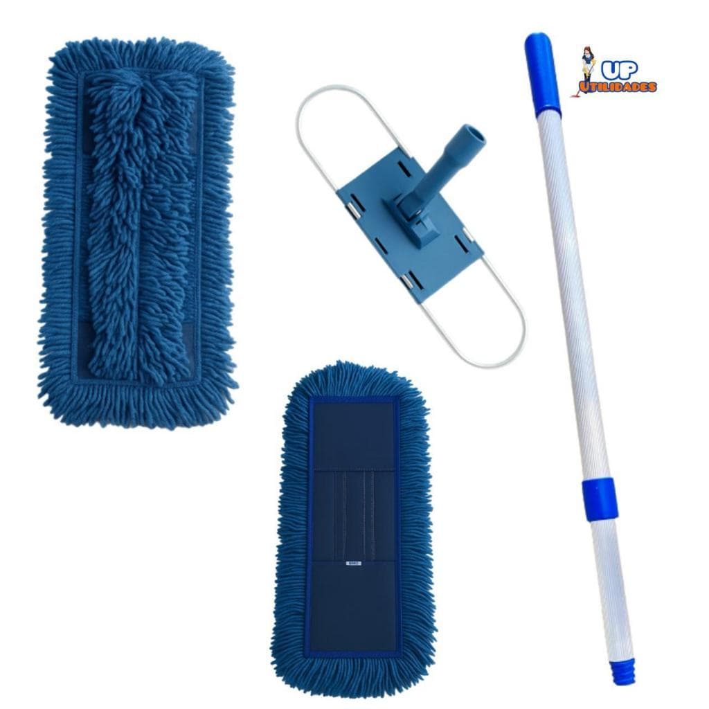 MOP PÓ COMPLETO ELETROSTÁTICO COM CABO DE ALUMÍNIO 1,5 MTS -- 40 CM ou 60 CM