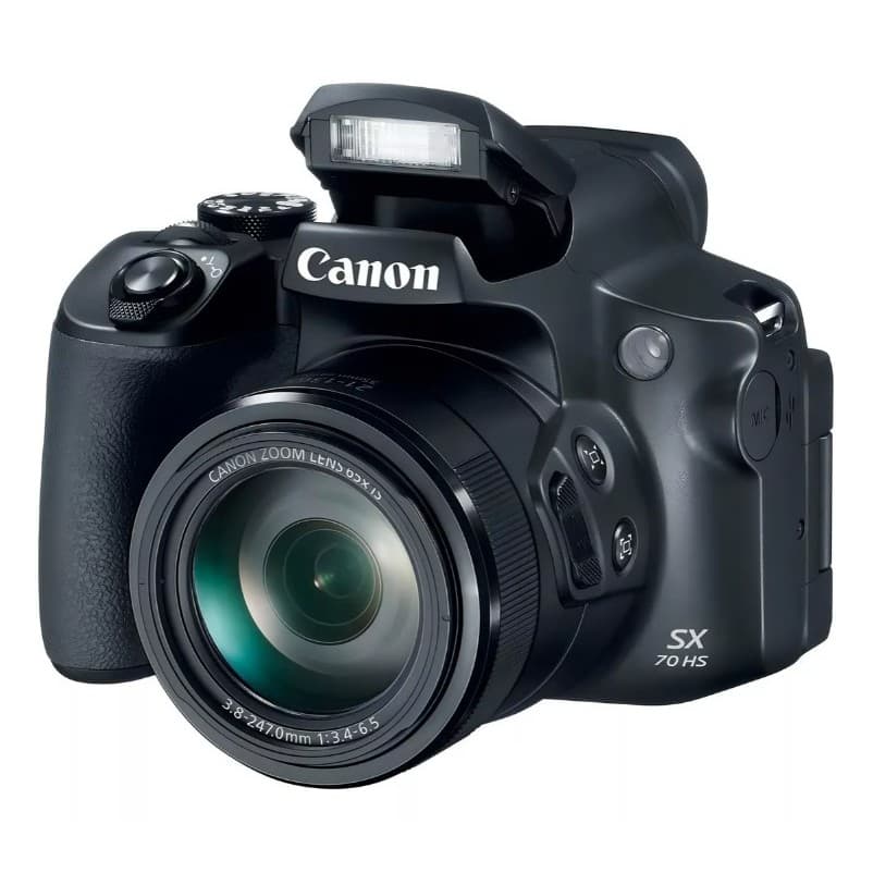 Câmera Digital Canon PowerShot SX70 HS 20.3MP com Tela de 3.0" – Superzoom Profissional