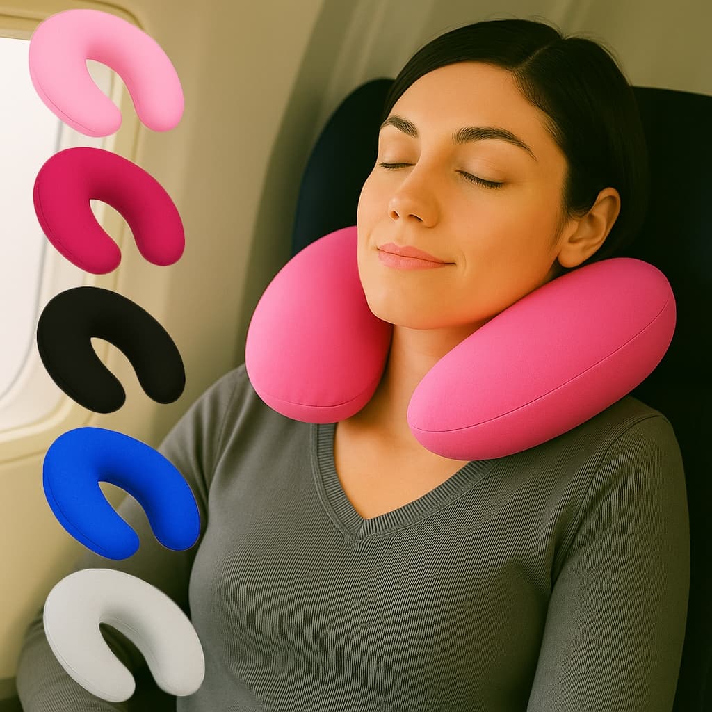 Almofada De Pescoço travesseiro De Viagem confortável e macio