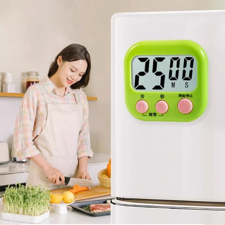 Timer Temporizador Cronômetro Digital De Cozinha Com Alarme Para Estudo