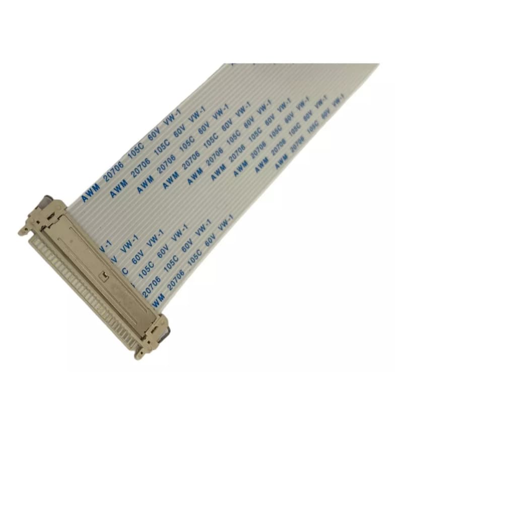 Cabo Flat 30 Vias Invertido 30cm Conector P/ Tv E Monitor