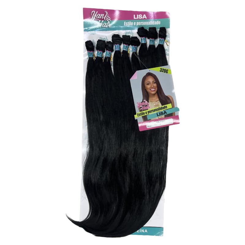 Cabelo Liso Fibra 100% PROTEÍNA 70cm 320gr LISA YAN HAIR