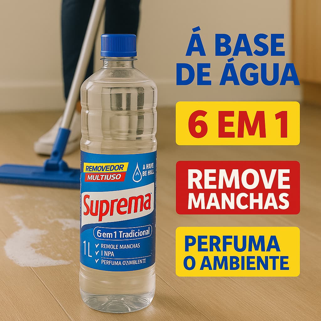 Removedor Suprema 1 litro limpa Desengordurante Remove Manchas