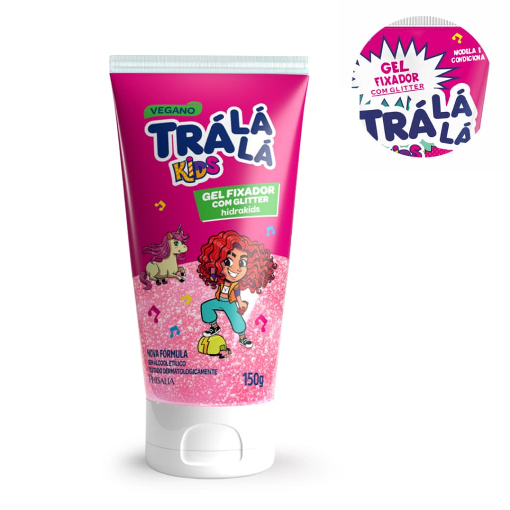 Gel com Glitter Trá Lá Lá Kids (150g)