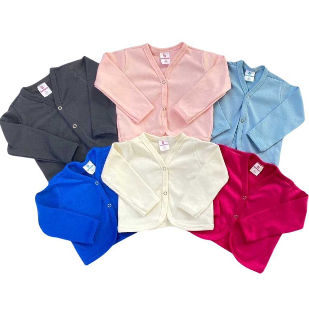 Casaquinhos Para Bebê Inverno em 100% Algodão | Diversas Opções de Cores.