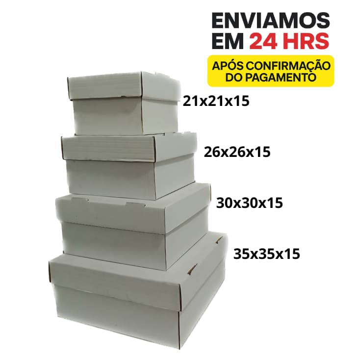 Kit 10 caixas para bolo Alto resistente