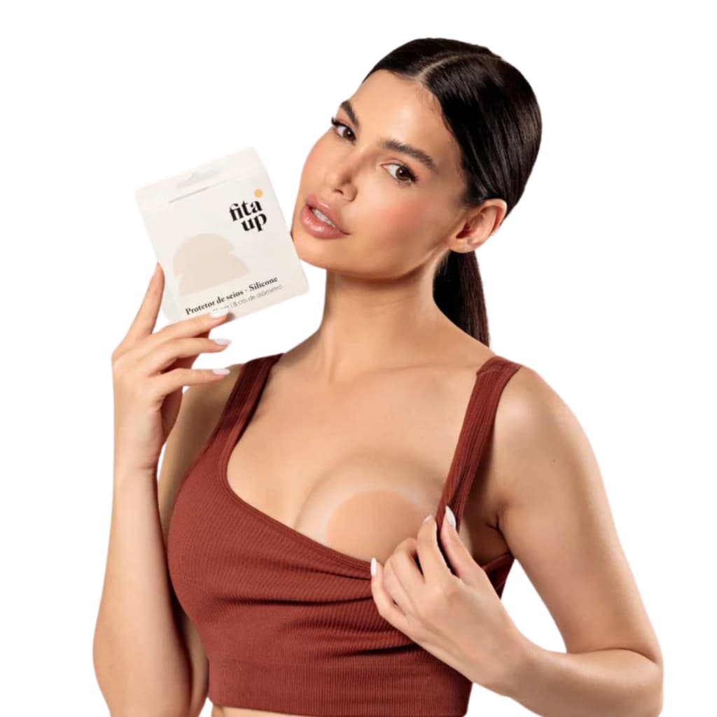 Protetor Seios De Silicone Ultra-Fino Não Marca na Roupa Fita UP